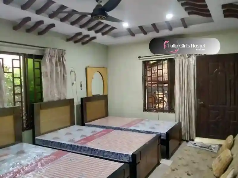 Gallery 19 Tulip Girls hostel in Multan first floor room, image